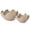 Artificial Stone Beige, variant on Wavy Decorative Bowl Home Decor - Set of 2 Modern Handmade Decorative Fruit Bowl for Kitchen Counter, Creative Centerpiece Decor for Entryway Table Coffee Table, Artificial Stone Beige