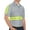 Grey/Fluorescent Visibility Trim, variant on Men's Short Sleeve Industrial Work Shirt