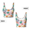 thumbnail image 6 of Uemuo Tropical Plants Pattern Women's Sports Bra - High Impact Support, Breathable, and Comfortable Athletic Bra for Running, Yoga, and Workouts, 6 of 9