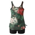 thumbnail image 5 of Tankini Swimsuits for Women 2026, Two Piece Tummy Control Bathing Suit, Floral Flowy Swim Tops with Short Swimwear, 5 of 5