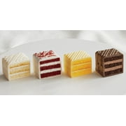 The Swiss Colony 140 Piece Assorted Celebration Cakes - Gourmet Bite-Size Mini Layer Cake Dessert Treats
