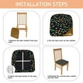 thumbnail image 4 of Dark Blue Tractor Boat Car Pattern Seat Covers for Dining Room Chairs Set Of 4,Stretch Printed Washable Chair Seat Cover with Elastic Ties and Button,Removable Waterproof Couch Cushion Covers, 4 of 6