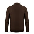 thumbnail image 4 of M-4X Plus Size Turtleneck Sweaters for Men Long Sleeve Big & Tall Sweatshirts Fleece Lined Stretchy Slim Pullover Solid Basic Thermal Warm Sweater, 4 of 4