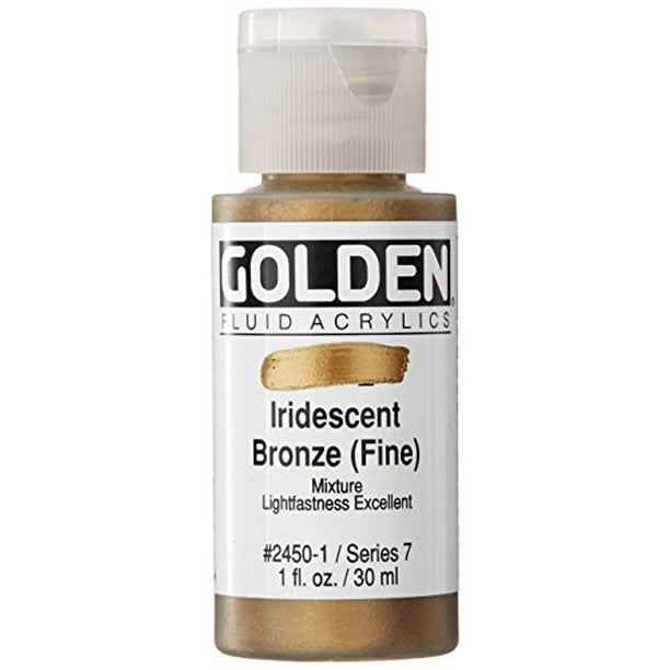 Peinture acrylique fluide dorée 1 once - bronze irisé 
