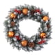 thumbnail image 1 of Corona navideña Corona navideña artificial Corona para puerta de entrada Bayas rojas Navidad Bronce, 1 of 9