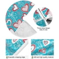 thumbnail image 2 of FMSHPON Valentine's Mother's Day Hearts Xmas Christmas Tree Skirt Stand Mat for Holiday Party Decoration Indoor Outdoor 48 inches, 2 of 6
