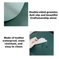 thumbnail image 3 of Artificial leather placemats and coasters set, table mats heat-resistant washable insulation coffee mats kitchen placemats - white, 3 of 5