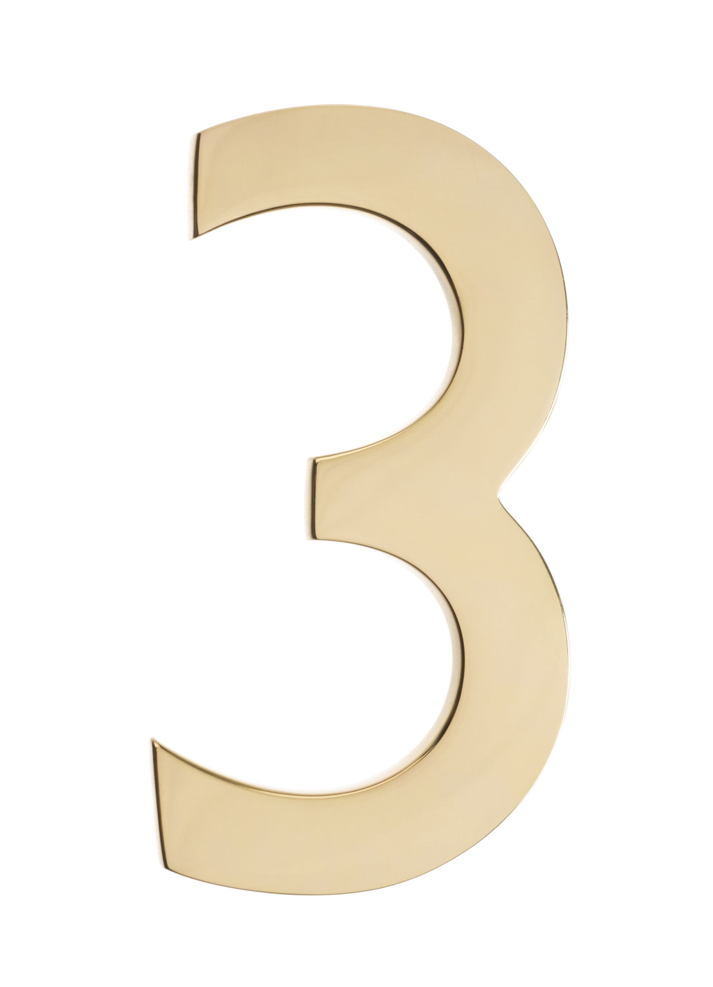 Architectural Mailboxes 5-Inch Brass Floating House Number 9 Black