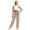 Beige, variant on LUOGENLI Female Casual Pants Winter Fitness Sports Running Outdoor Clothing Jogger Pants with Pockets Women Pants Trousers Women Business Casual Pants Slim Fit Mint Green XL
