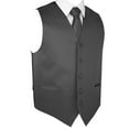 thumbnail image 4 of Neil Allyn 7-Piece Formal Tuxedo with Flat Front Pants, Shirt, Charcoal Vest, Tie & Cuff Links. Prom, Wedding, Cruise, 4 of 5
