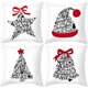 thumbnail image 3 of Funda de cojín de Feliz Navidad, cubierta de almohada de 45cm, decoración navideña para el hogar, adorno de Feliz Año Nuevo, 2023, 3 of 4