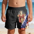 thumbnail image 3 of LIIPEE Boys Shorts Casual Summer Independence Day Alternating Red And White And Five-Pointed Stars Patriotic Graphic Fashion Shorts Children Lightweight Cute Beach Shorts,11-12 Years, 3 of 5