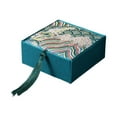 thumbnail image 1 of Qarigey Caja de regalo de tela de joyería con borlas cuadradas de estilo chino, cajas para hombres, de embalaje, exhibición de Ropa, zapatos y accesorios Miscelánea Verde 10*10*4cm, 1 of 6