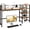 Rustic, variant on Desk Shelf, 38.6 Inch Wood Desk Organizer Shelf for Computer Monitor, Desk Hutch Storage, Desktop Shelf for Top of Desk, 3 Tier Desktop Bookshelf for Home Office Dorm, White