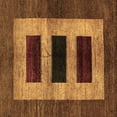 thumbnail image 1 of Ahgly Company Indoor Square Abstract Brown Modern Area Rugs, 5' Square, 1 of 4