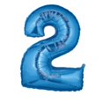 thumbnail image 1 of Ballon Megaloon Bleu Numéro 2 40 Po., 1 of 1