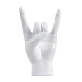 thumbnail image 4 of Estatua de gesto de mano de roca, artesanía creativa, escultura de dedo para apartamento o dormitorio. Blanco Izquierda, 4 of 9