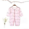 thumbnail image 2 of Edvintorg Toddler Baby Boy Romper Summer Long Sleeve Breathable Comfortable Cotton Jumpsuit Loungewear Thin Air-Conditioned Clothing 0-12 Months, 2 of 3