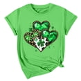 thumbnail image 4 of Lovzfmll Women's St. Patrick‘s Day Print Pullover, Short Sleeve Casual Round Neck Top, Festive Soft Tee, 4 of 5