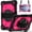 Black+Rose Red, variant on Case for Samsung Galaxy Tab A9 & A11 8.7", Heavy Duty Shockproof Cover with 360 Stand & Strap, Black Blue