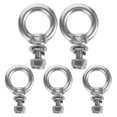 thumbnail image 2 of Threaded Screw Fastener Stainless Steel Eyelet Hooks For Metallurgical Industry 3.00X2.00X0.40CM 5 Sets, 2 of 5