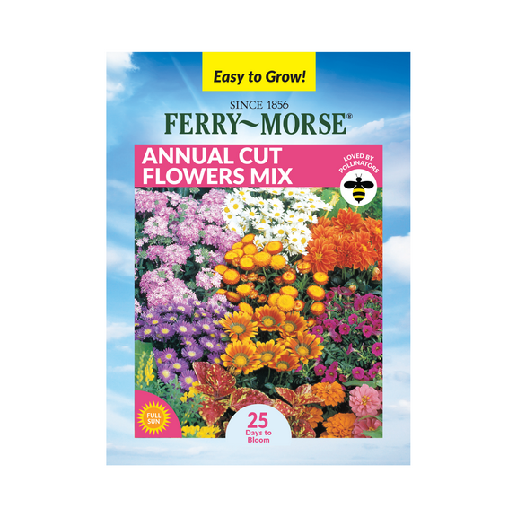 Ferry-Morse 400MG Annual Cut Flower Mixture Annual Flower Seeds, Full Sun
