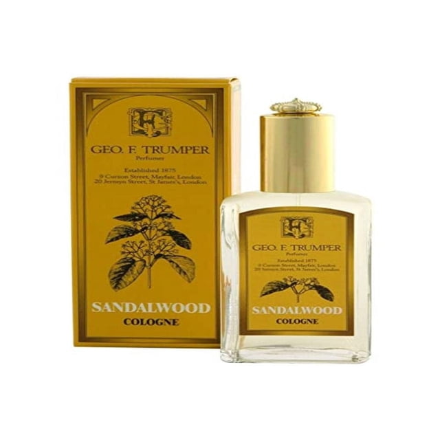 Cologne Geo F. Trumper Sandalwood, 50 ml, en botella atomizadora de vidrio