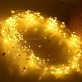 thumbnail image 4 of 10 Strand 200 LED String Light Outdoor Garden Copper Wire Lamp 8 Modes Decoration Wedding Lighting Ornament Battery Powered Solar Warm White, 4 of 9