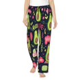 thumbnail image 1 of Fotbe Avocado Love Pantalones de Pijama para Mujer, Pantalones de Dormir, Pantalones Pj con Cordón y Bolsillos-Medium, 1 of 6