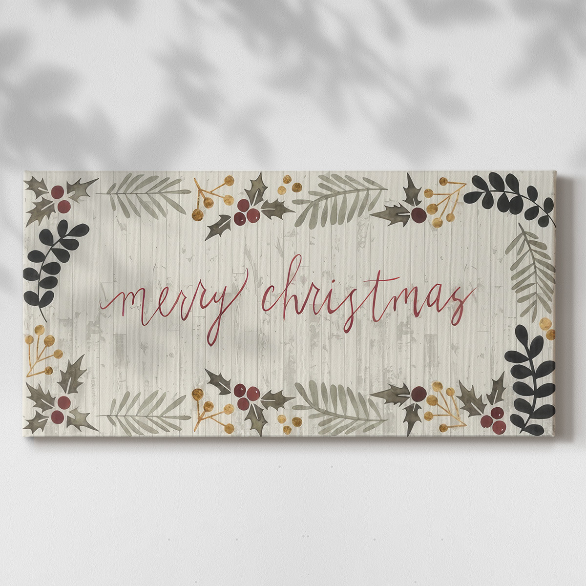 Christmas Wishes Collection C- Gallery Wrapped Canvas