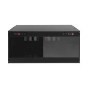 Reptile Tank, PVC Reptile Terrarium with Double Temperature Controller (Black, 39.4 * 19.7 * 19.7 in)