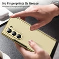 thumbnail image 5 of ELEHOLD Case for Samsung Galaxy Z Fold 5, Shockproof Hard PC Frosted Back Case with Hinge Protection & Built-in Screen Protector,Gold, 5 of 9