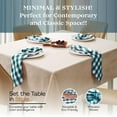 thumbnail image 2 of HEIRLOOM COMFORT Gingham Check Cloth Napkins Set of 6, 18x18 Inch, 100% Cotton, Reusable & Washable, Durable, Absorbent Fabric for Dinner Parties, Wedding, Dining Napkin, Teal Green, 2 of 6