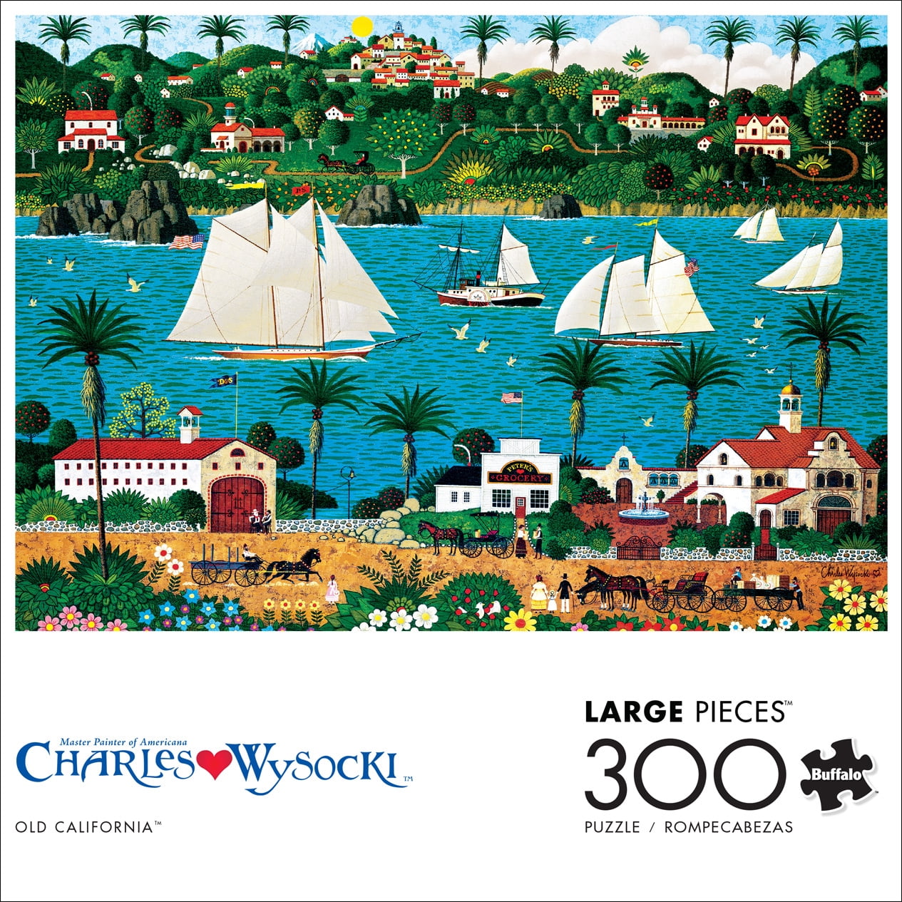 Buffalo Games Charles Wysocki - Old California 300 Pieces Jigsaw Puzzle