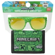 Minecraft Kid's Sunglasses and Wallet 2-Piece Set,, Green