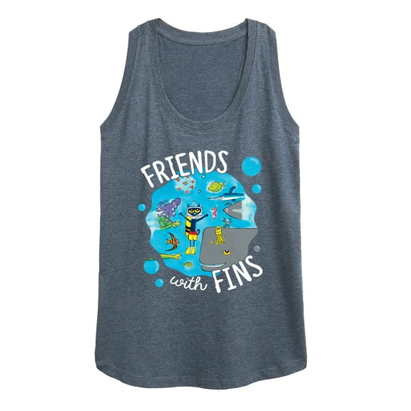 Pete The Cat - Friends With Fins - Women's Racerback Tank Top