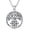 01-Silver, variant on Cross Necklace 925 Sterling Silver Tree of Life Jerusalem Cross Necklace Crucifix Religious Jewelry Christmas Thanksgiving Gifts for Men Women