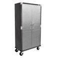 thumbnail image 1 of UltraHD Rolling Storage Cabinet, Graphite, 36" W x 18" D x 72" H, 1 of 8