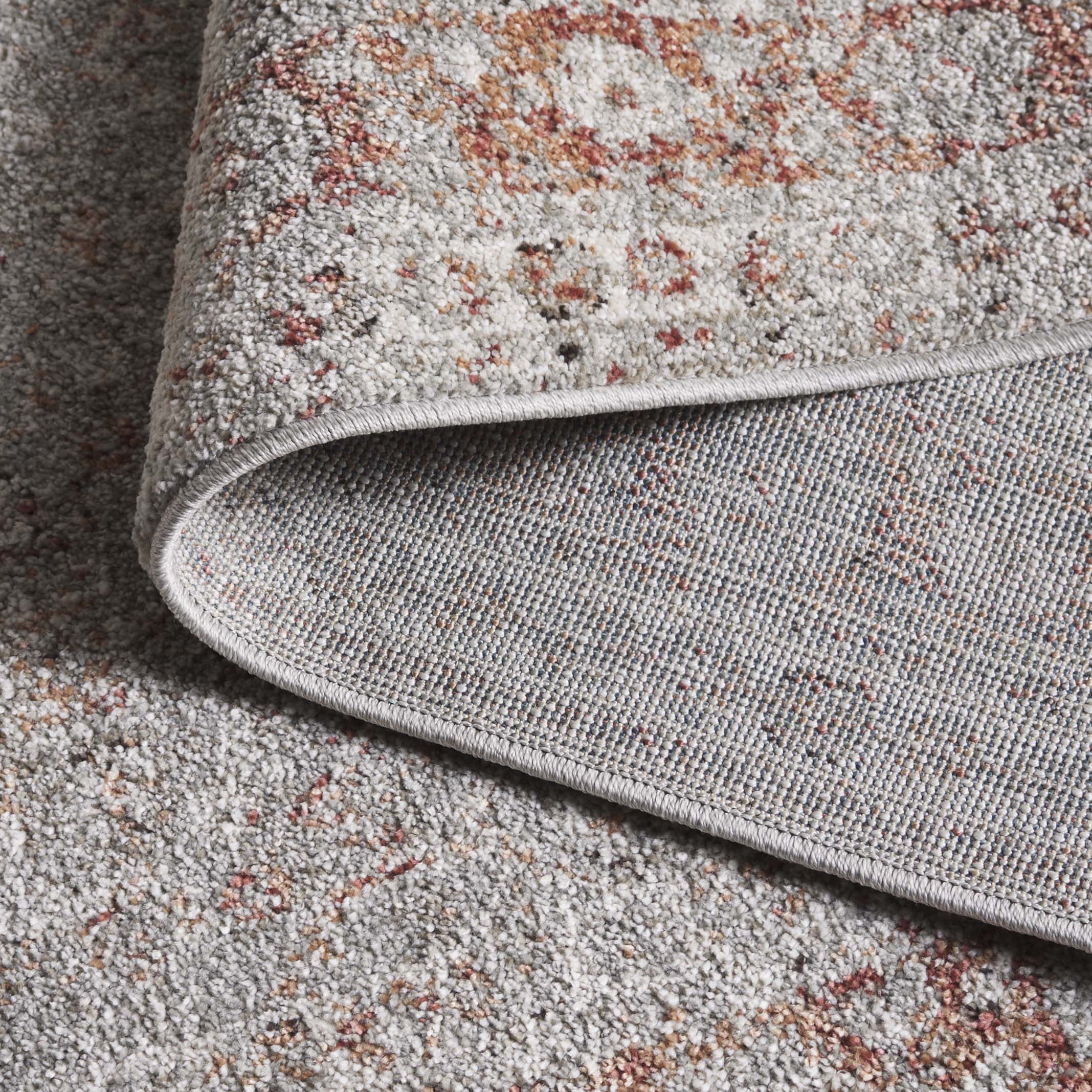 SAFAVIEH Vintage Tabriz Dimas Abstract Area Rug, Gray/Rust, 4' x 6'