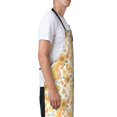 thumbnail image 3 of Picia Groovy Hippie Flower Mushrooms Waterproof Apron for Unisex Adult - Adjustable Bib Apron with Pockets, Ideal for Cooking, Gardening, Painting, and Household Chores, 3 of 9