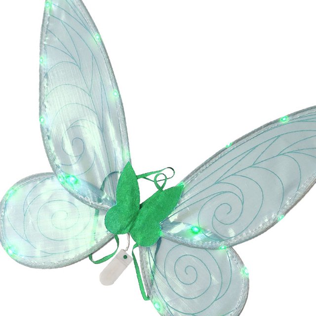 Alas de mariposa, trajes de Cosplay, alas de hadas LED, alas de iluminación DIY para niños