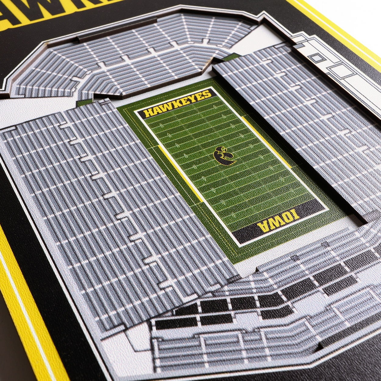Iowa Hawkeyes 8'' x 32'' 3D StadiumView Banner