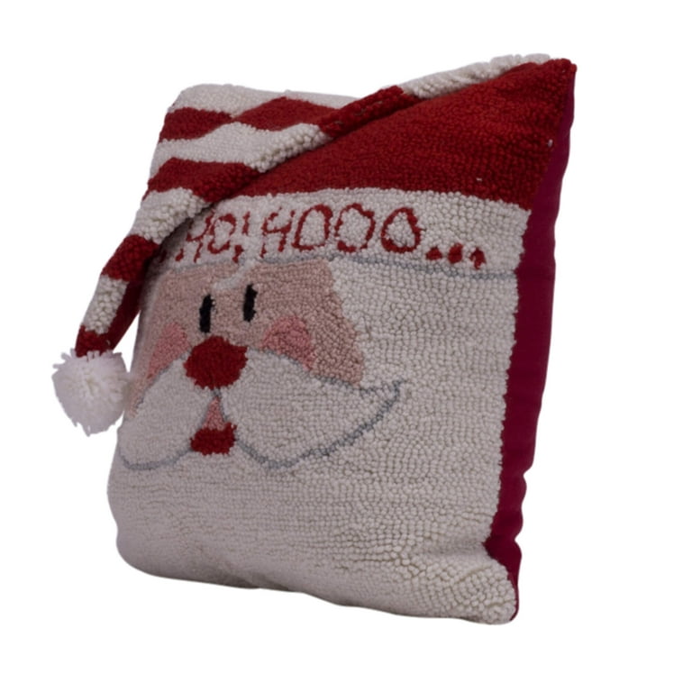 Kringle Chenille Santa Suit Pillow 18x18 - Allysons Place