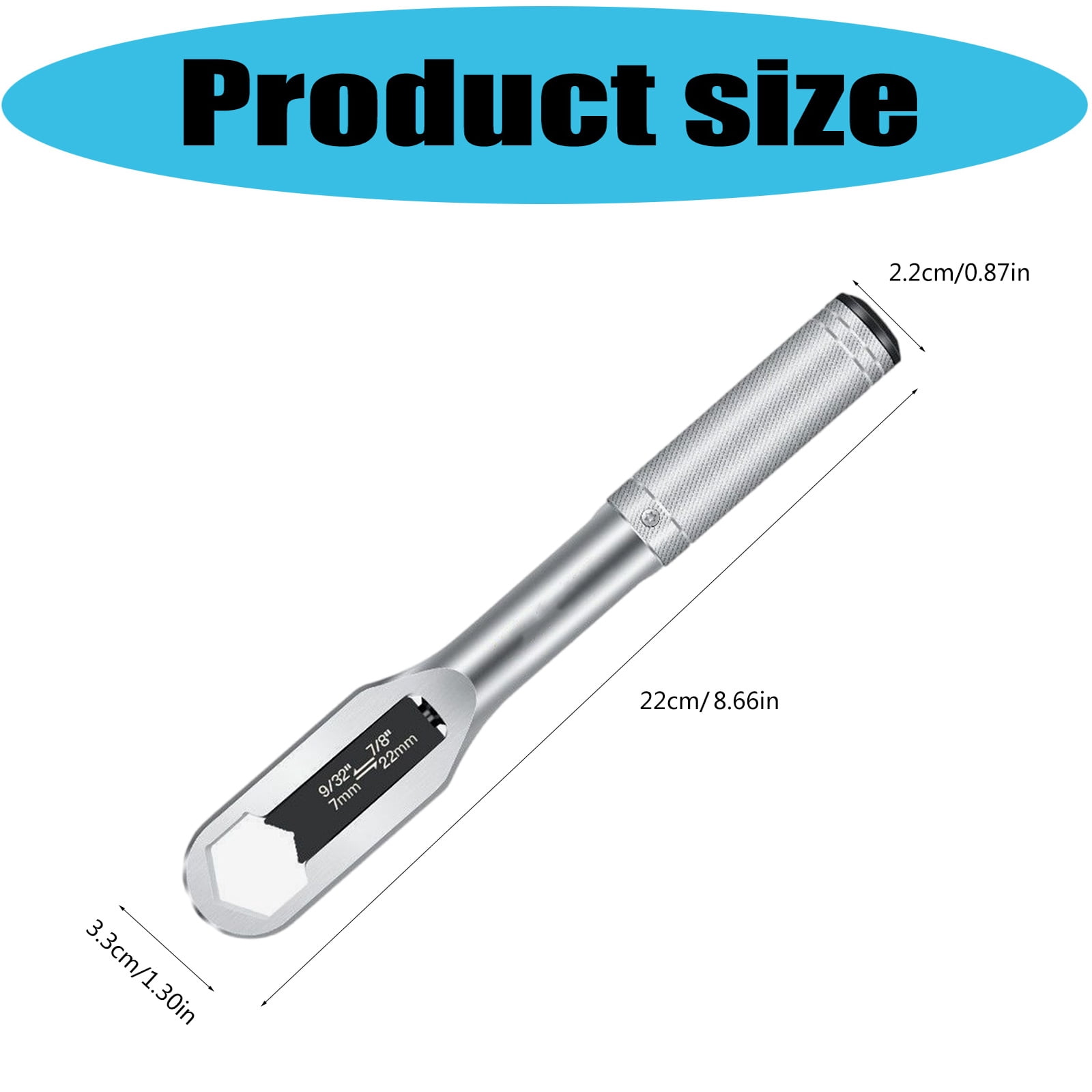 Professional Double Head Adjustable Wrench 7-22mm Ranges SelfAdapting Jaw For Secure Fastener Grip AntiSlip Surfaces
