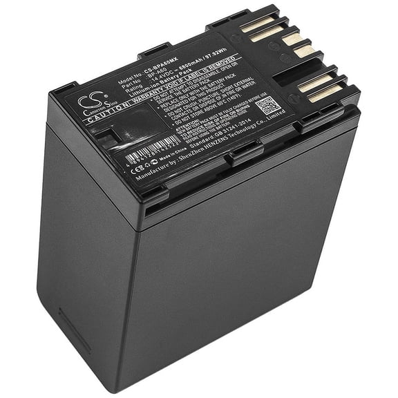 6800mAh BP-A60 High Capacity Battery for Canon EOS CA-CP200L, EOS C200, EOS C300 Mark II
