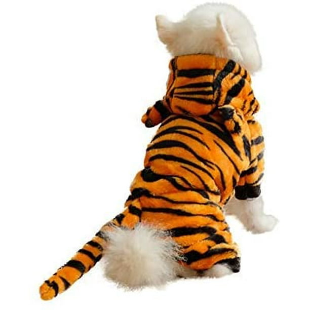 ATTOE Pet Tiger Costume Cute and Funny Clothes for Dogs and Cats Halloween Outfit Hoodies for Puppys and Kittens Walmart