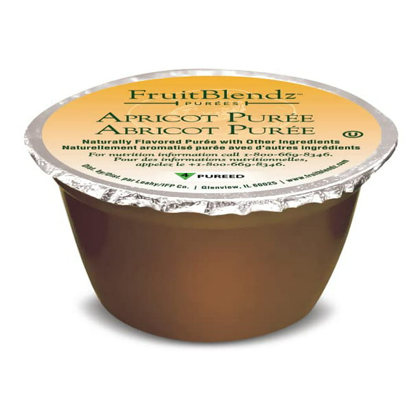 4oz Fruit Puree Cups, 72 Count (Apricot, IDDSI Level 4) Pureed Foods for Adults with Dysphagia - Walmart.com