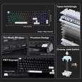 thumbnail image 2 of Teclado mecánico inalámbrico EPOMAKER TH99 con teclado numérico RGB, 2 of 8