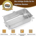 thumbnail image 2 of Loaf Pan Set Of 2. Stainless Steel Bread Pan, Toast Bread Baking Pan. Bread Mold, 2 of 5