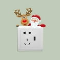 thumbnail image 4 of NSESSHome Merry Christmas Removable Switch Stickers, Funny Santa Claus and Snowman Wall Sticker, Light Switch Window Decor, Family Holiday Christmas Day DIY Art Decals, 4 of 9